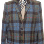 Płaszcz Glenalmond Harris Tweed wełna 42