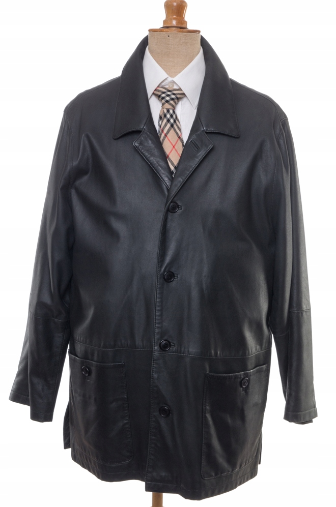 Burberry London leather jacket 54 XL - Vintage Store
