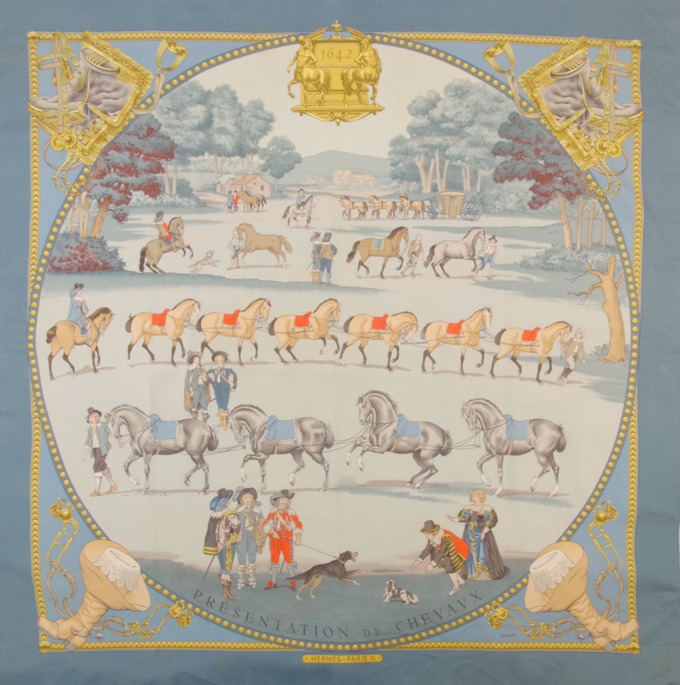 Apaszka Hermes Paris Presentation de Chevaux