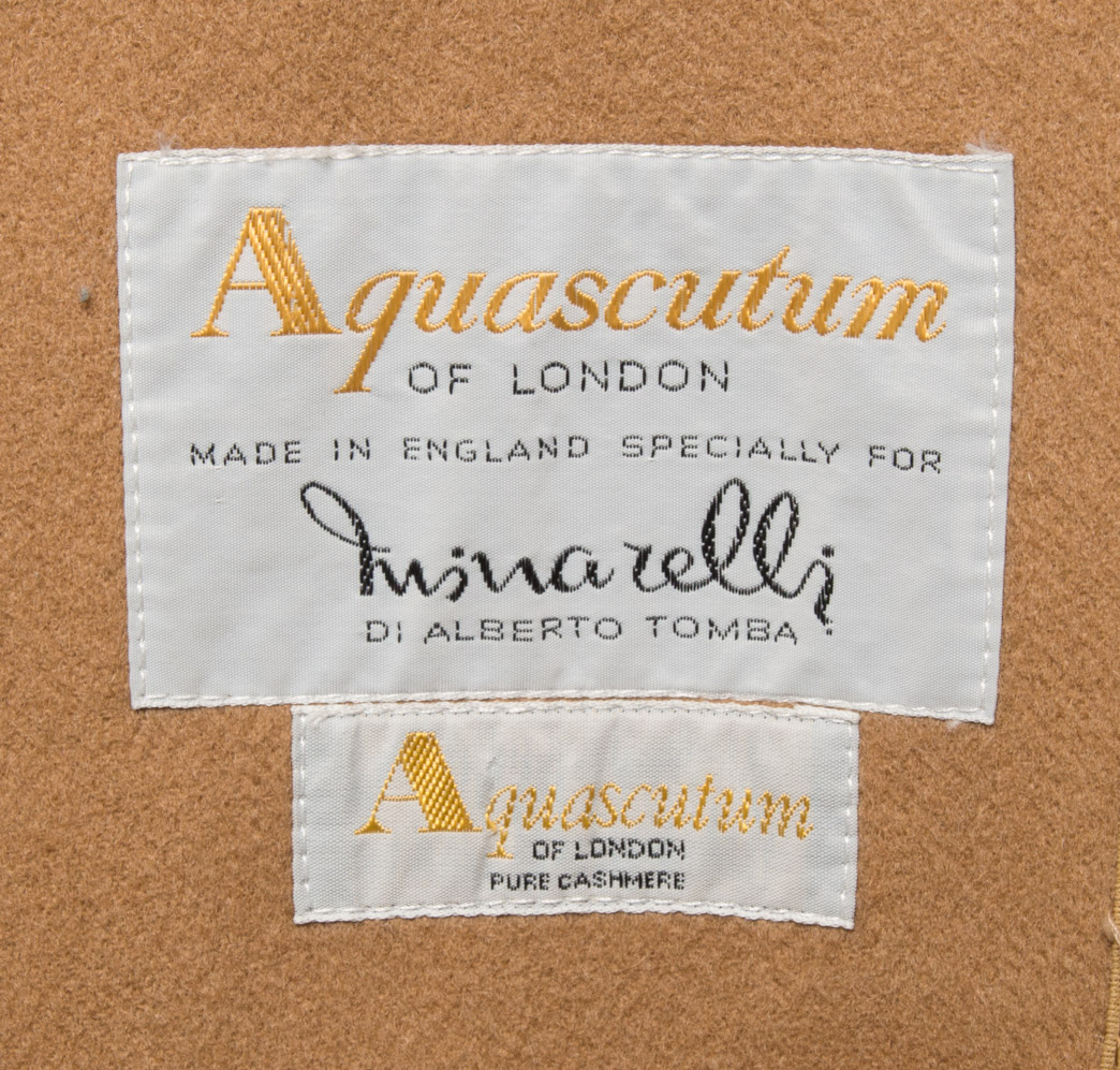 Płaszcz Aquascutum dla Alberto Tomby kaszmir 48