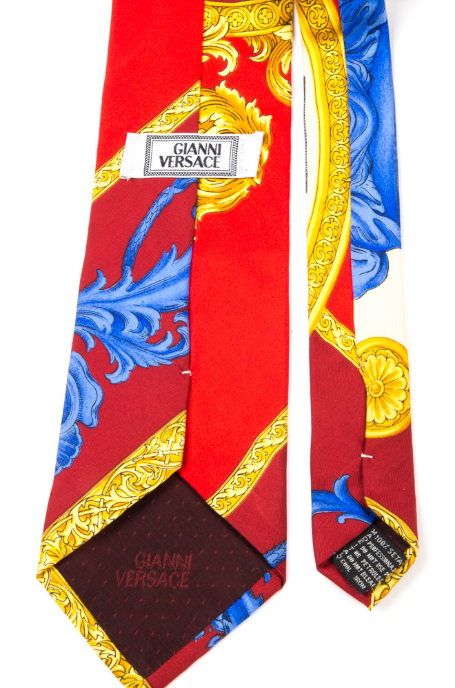 Gianni Versace Vintage 90s Silk Tie - Vintage Store