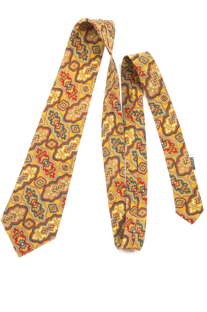 Krawat jedwabny Gianni Versace vintage lata 90-te