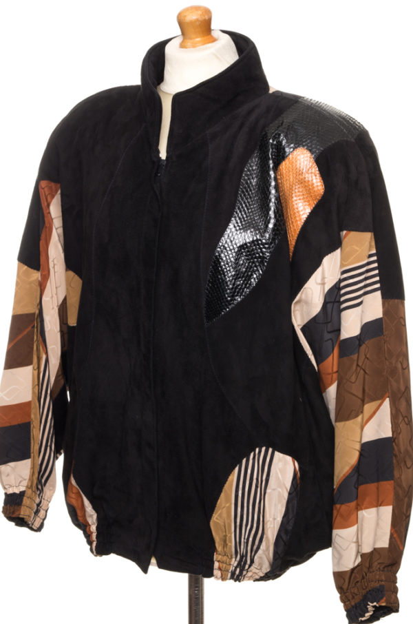 Vintage suede bomber jacket Jutta Covian M-XL - Vintage Store