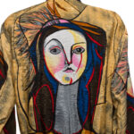 Kurtka bomberka Picasso vintage M-XL