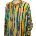 Sweter Carlo Colucci XL vintage lata 80-te