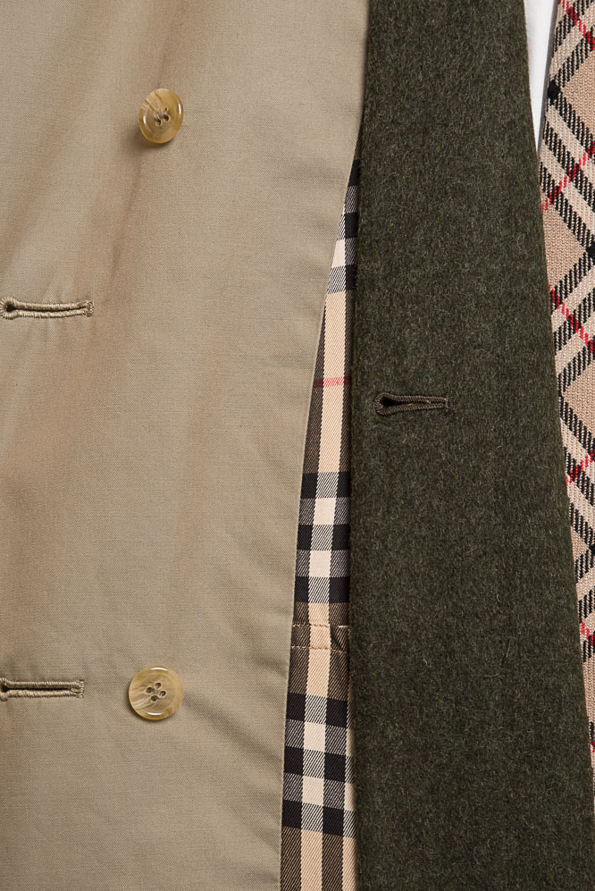 Płaszcz Burberry trencz kameleon z podpinką zimową 52/54