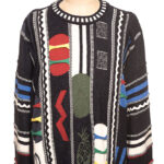 Sweter Carlo Colucci XL vintage lata 80-te
