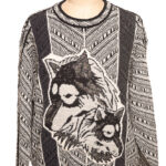 Sweter Carlo Colucci L vintage lata 90-te