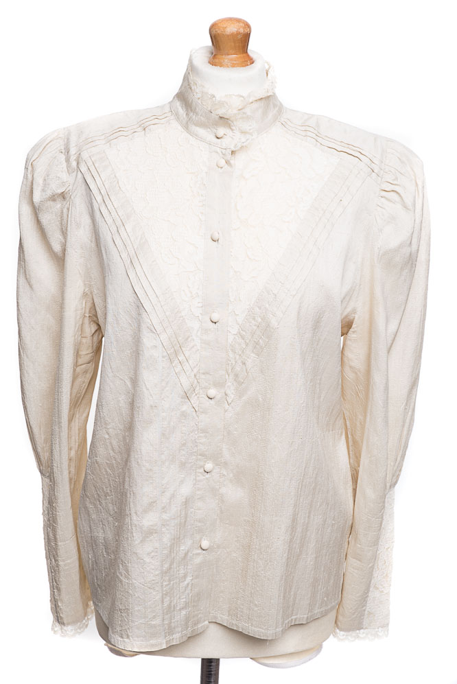 Meico Landhaus 42 silk shirt (XL) - Vintage Store