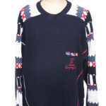 Sweter Carlo Colucci XXL vintage lata 80-te