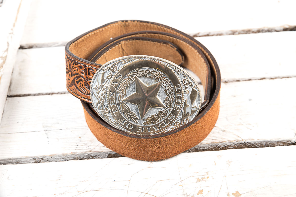 Cowboy belt Wrangler The State of Texas USA - Vintage Store