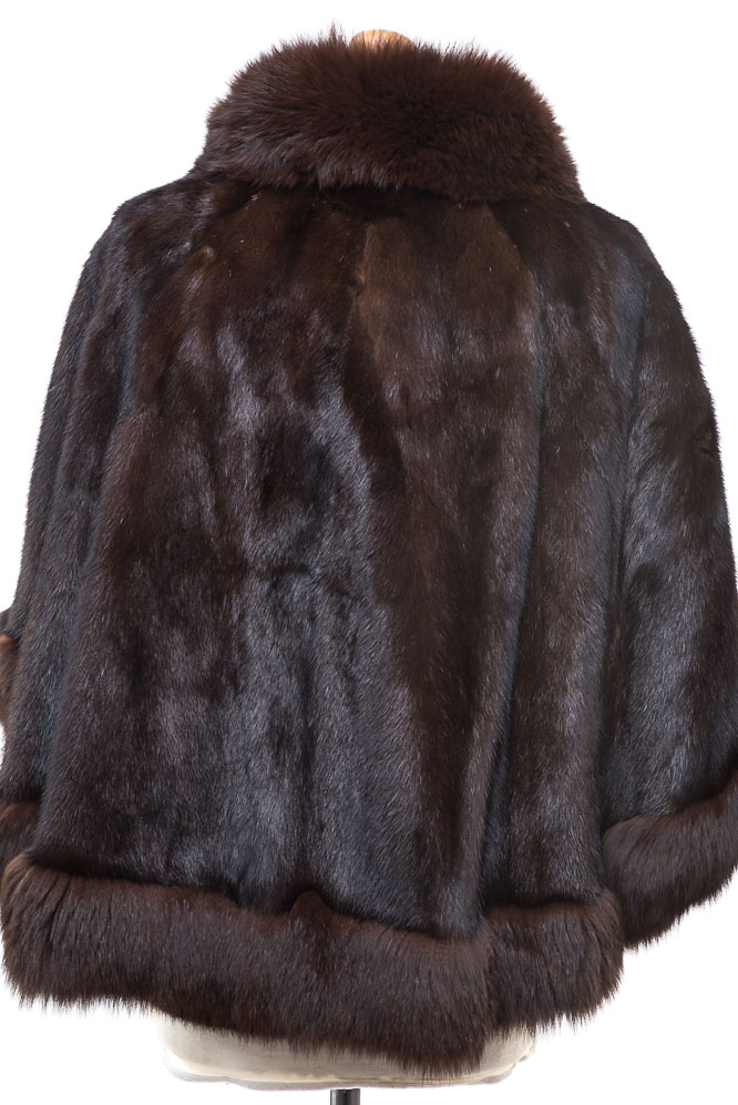 SAGA MINK 38/40 mink fur coat / cape (M / L)