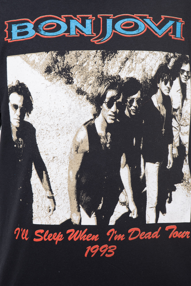 T-shirt Bon Jovi Keep the Faith 1993 European Tour with Billy Idol L / XL