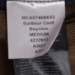 Kurtka Barbour Cord Roystone sztruksowa M