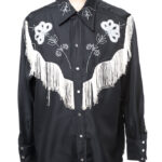 Koszula kowbojska H Bar C California Ranchwear vintage lata 70-te z gabardyny L