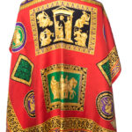 Apaszka jedwabna Atelier Versace vintage lata 90-te