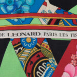 Apaszka jedwabna Leonard Paris szal jedwabny