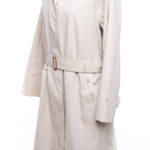 Płaszcz Burberry trencz z paskiem w kolorze kości słoniowej (ivory) 38/40 (M/L)