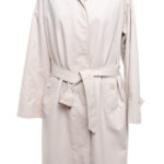 Płaszcz Burberry trencz z paskiem w kolorze kości słoniowej (ivory) 38/40 (M/L)
