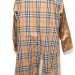 Płaszcz Burberry trencz z paskiem w kolorze kości słoniowej (ivory) 38/40 (M/L)
