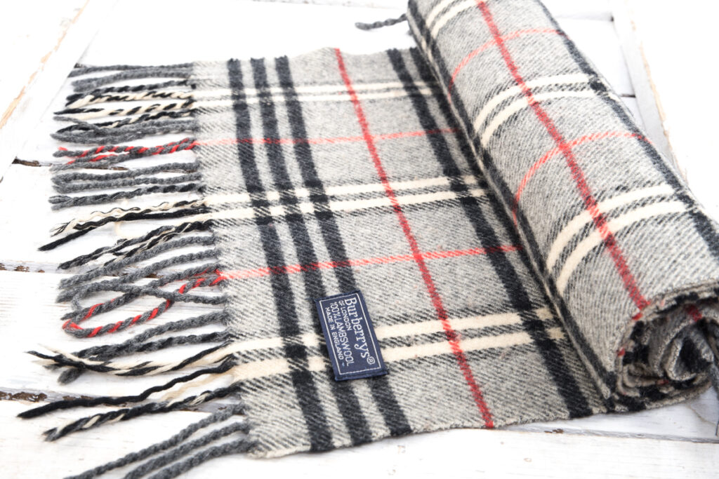 Burberry 100 sales cashmere scarf grey