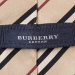 Krawat jedwabny Burberry London Nova Check vintage