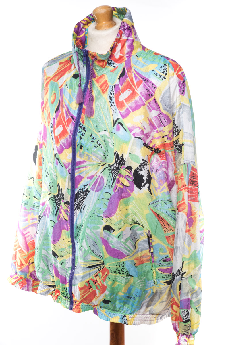 Adidas vintage 90s nylon jacket, oversize L/XXL