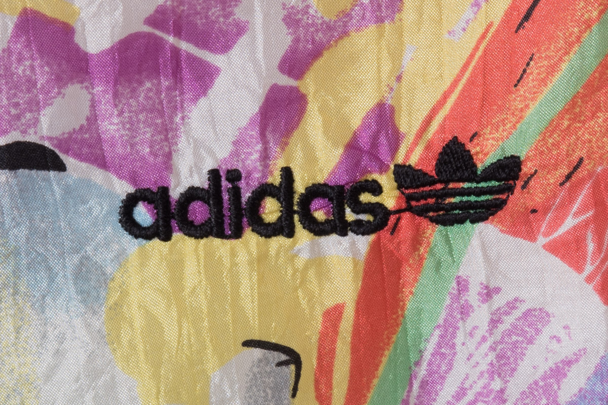 Adidas vintage 90s nylon jacket, oversize L/XXL