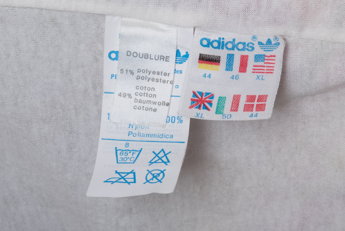 Adidas vintage 90s nylon jacket, oversize L/XXL