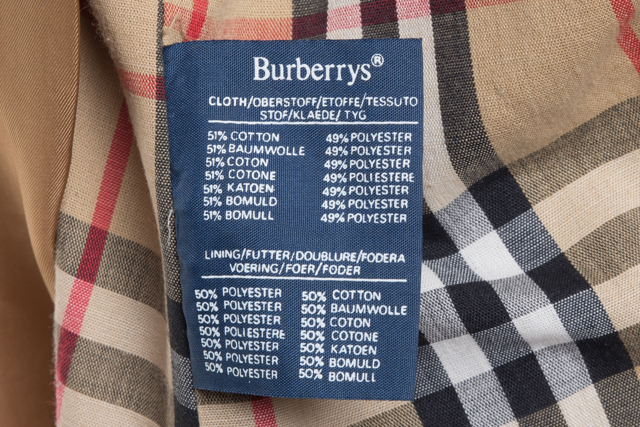 OLD BURBERRY - Trench coat 刺繍あり Burberry Women's Sketch Cotton Gabardine Trench Coat - Size