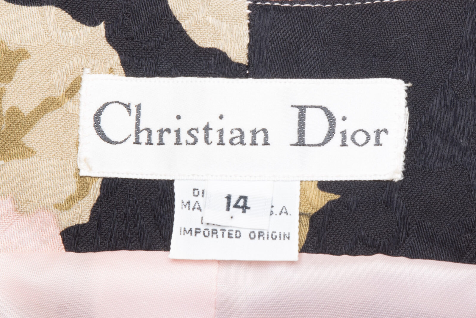 Kamizelka żakardowa Christian Dior vintage lata 80-te 42 (XL)
