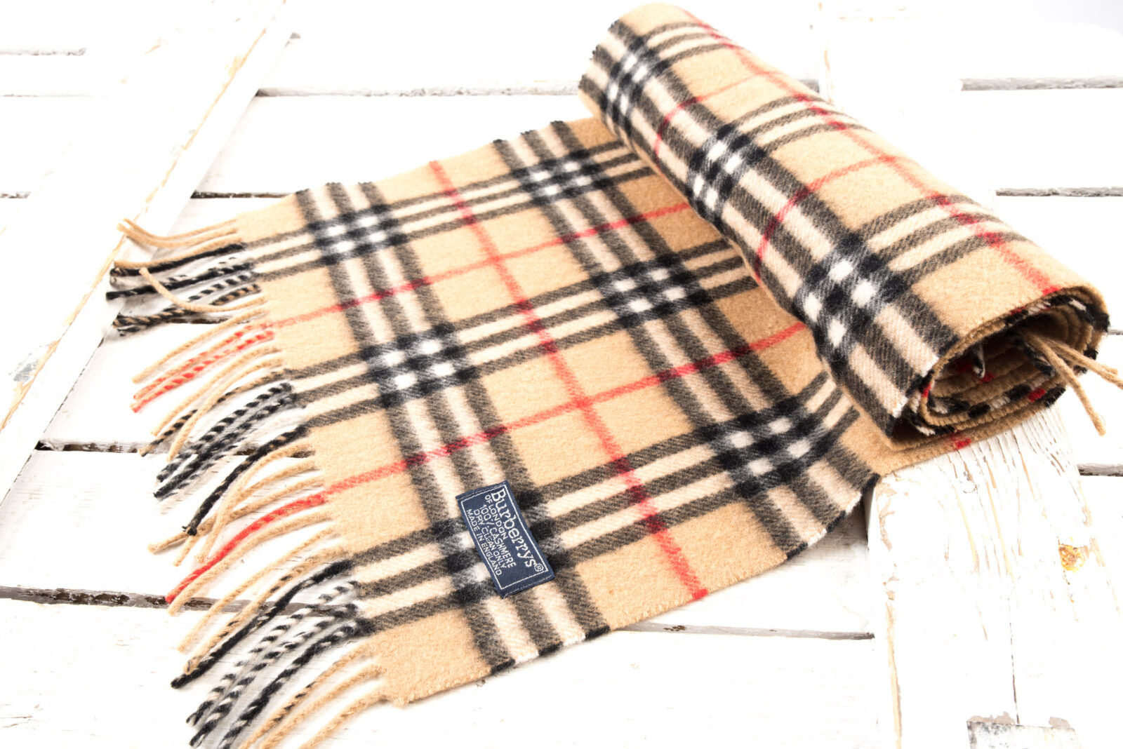 Szalik Burberry kaszmirowy unisex