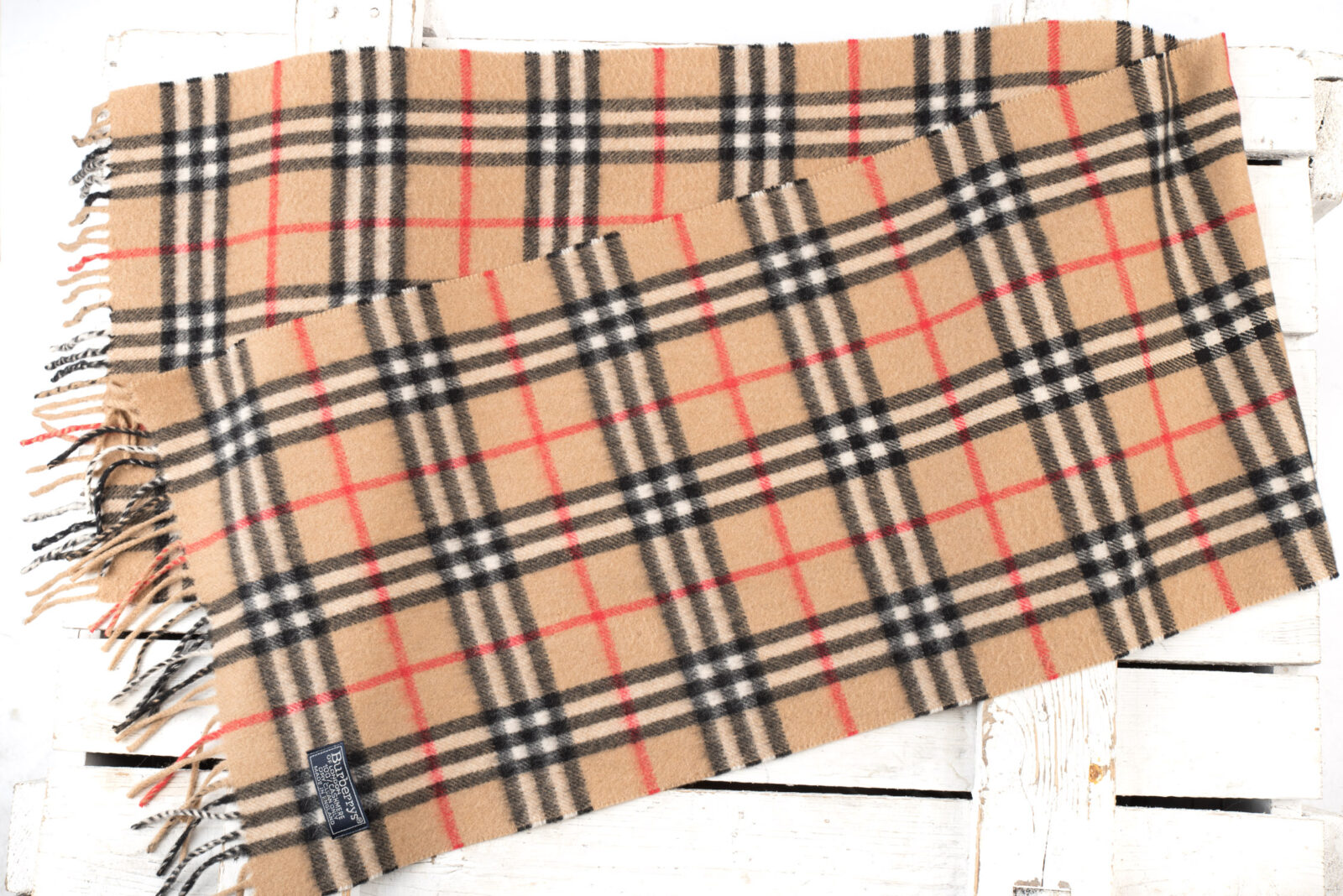 Szalik Burberry kaszmirowy unisex