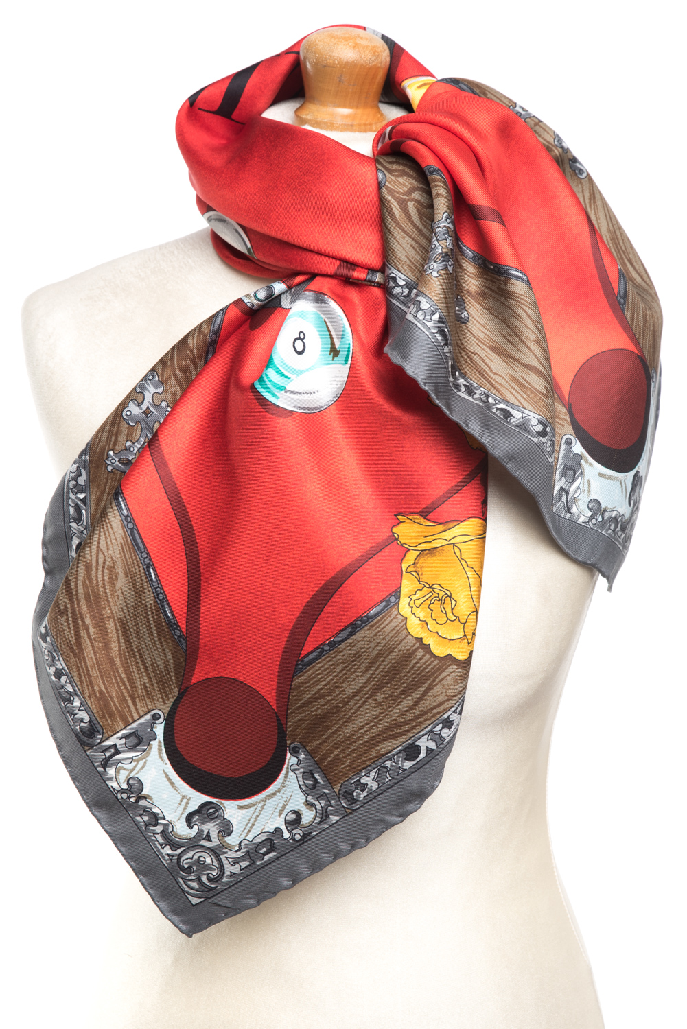 Apaszka jedwabna Moschino Larioseta Play Your Game