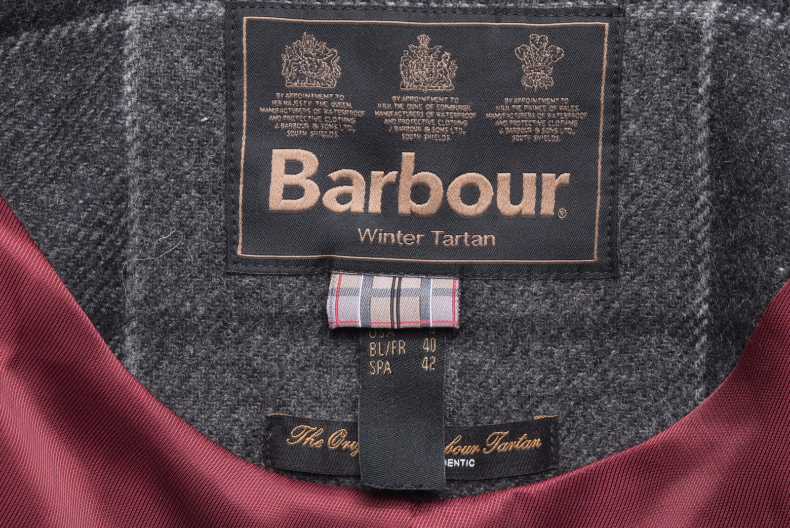 Żakiet tweedowy Barbour Winter Tartan 38 (M)