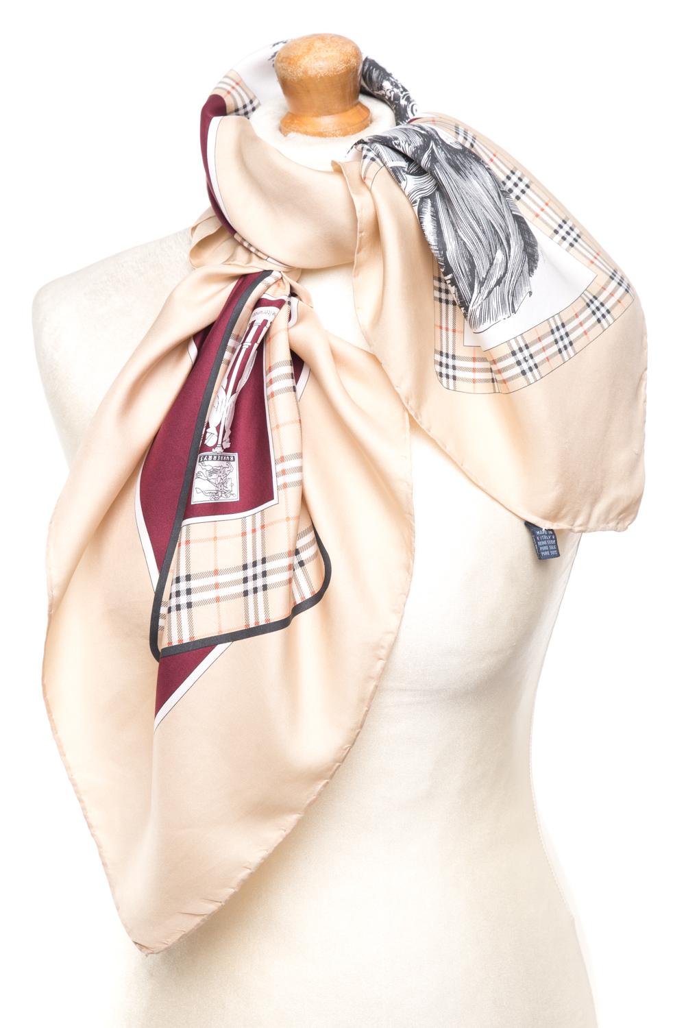 Apaszka jedwabna Burberry