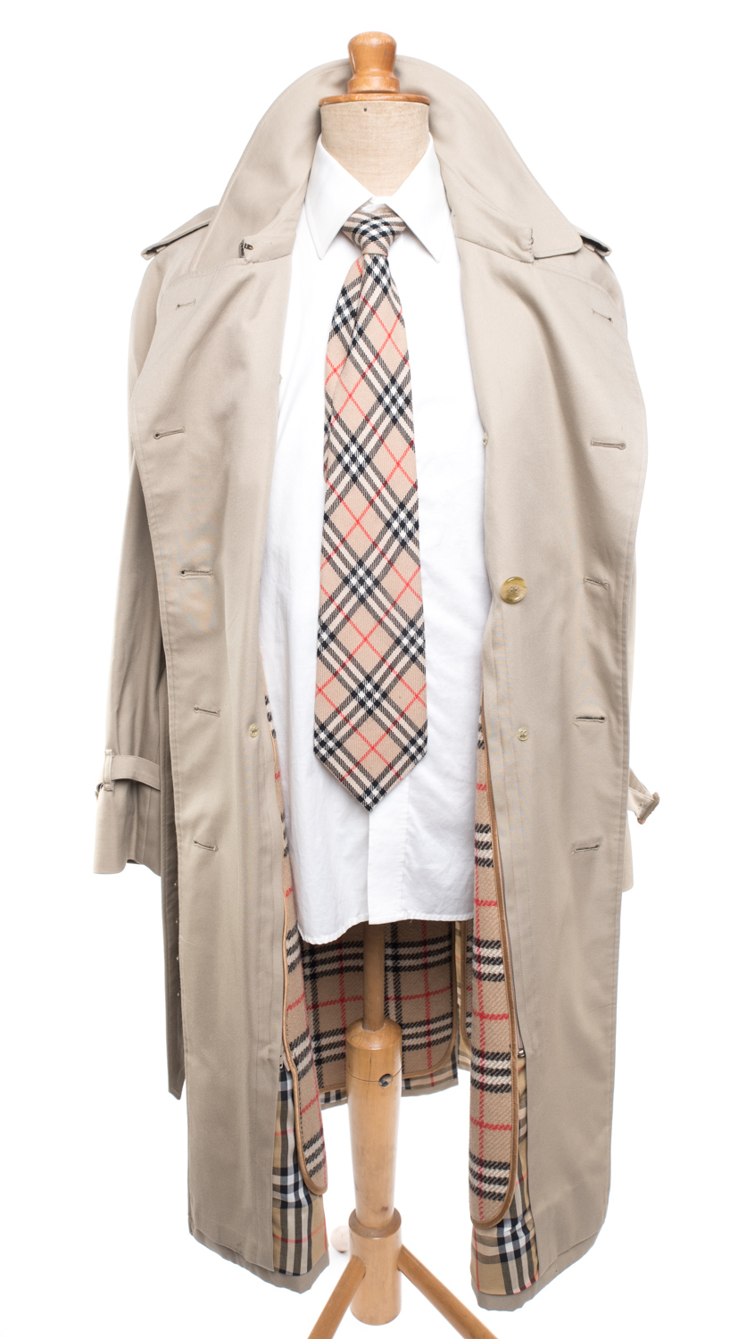 Płaszcz Burberry trencz z podpinką zimową (100% wełna) 50/52 (L)