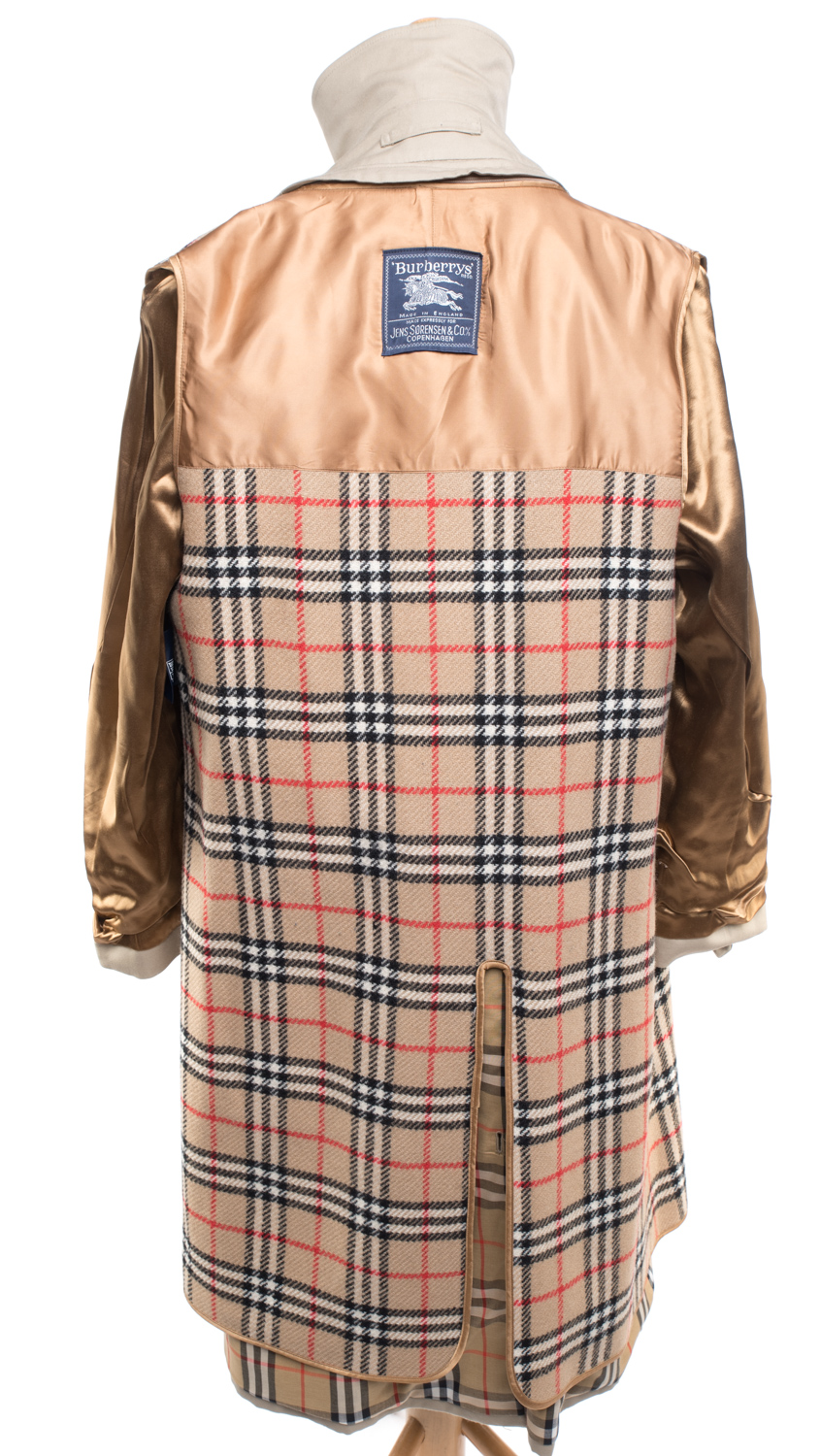 Płaszcz Burberry trencz z podpinką zimową (100% wełna) 50/52 (L)