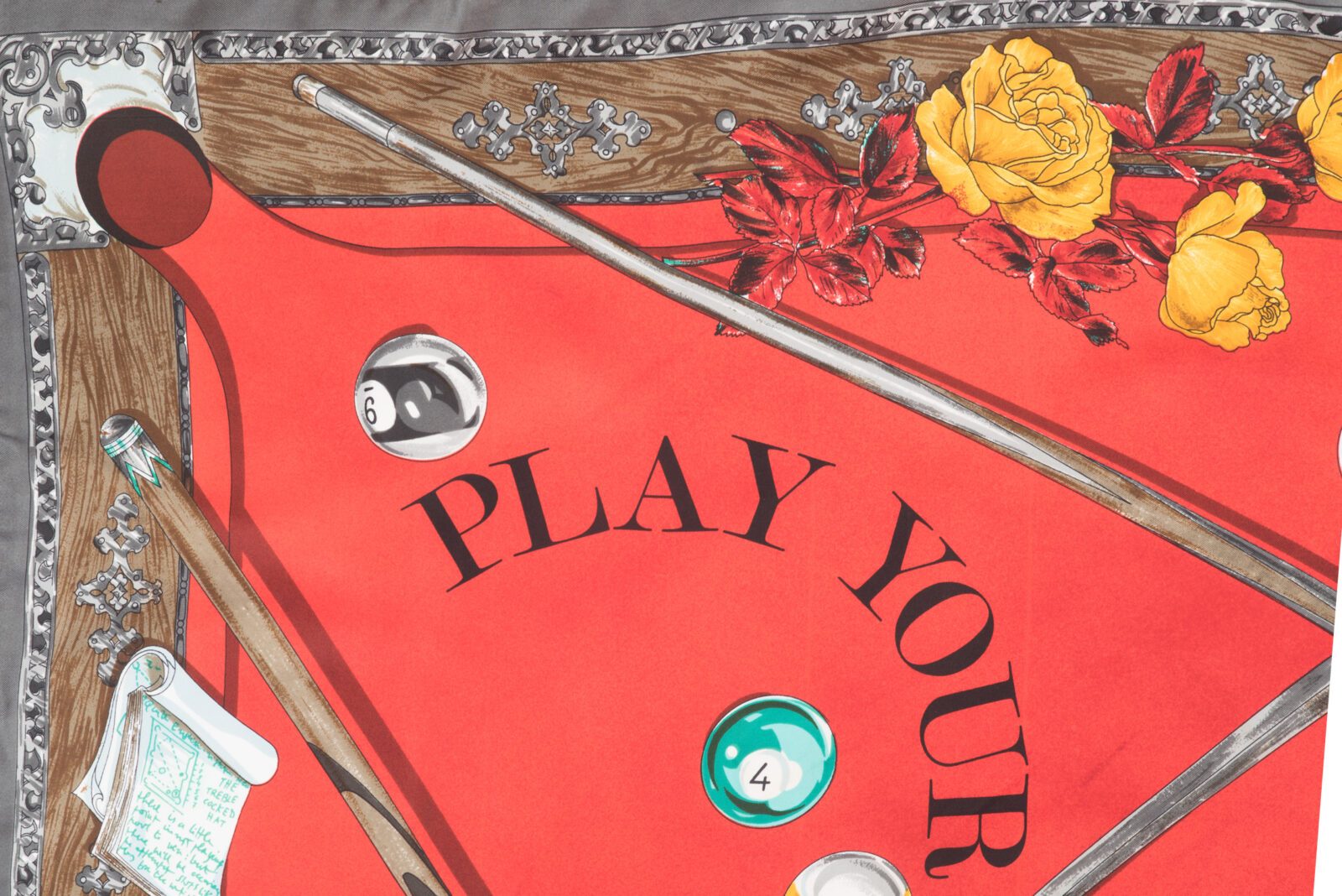 Apaszka jedwabna Moschino Larioseta Play Your Game