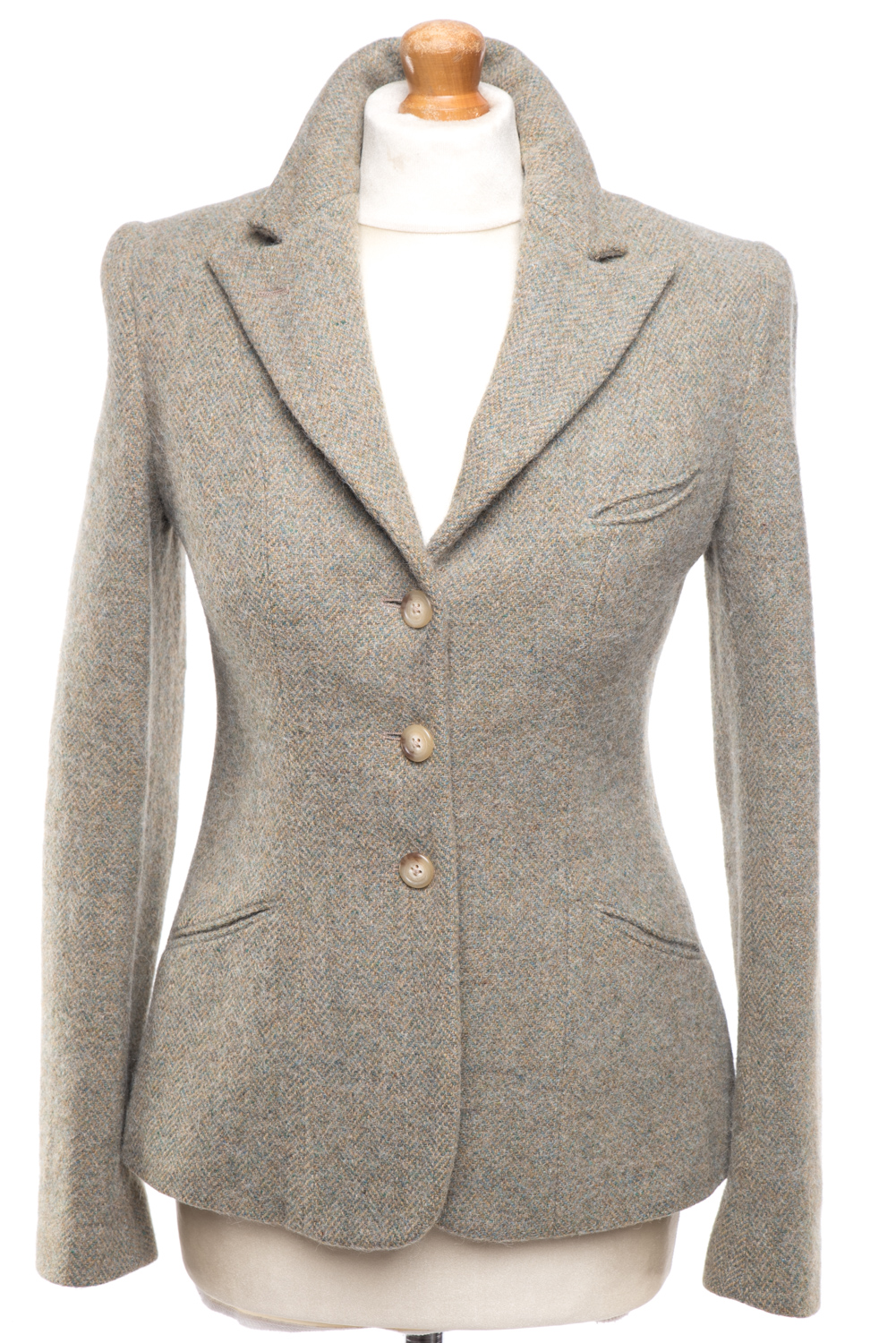 Żakiet tweedowy Ralph Lauren wełna/alpaka 34/36 (XS/S)