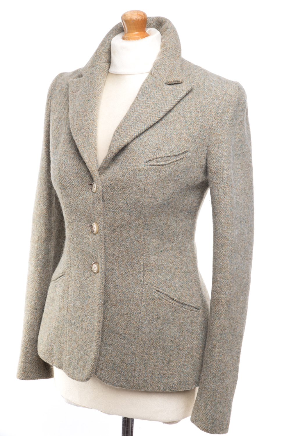 Żakiet tweedowy Ralph Lauren wełna/alpaka 34/36 (XS/S)