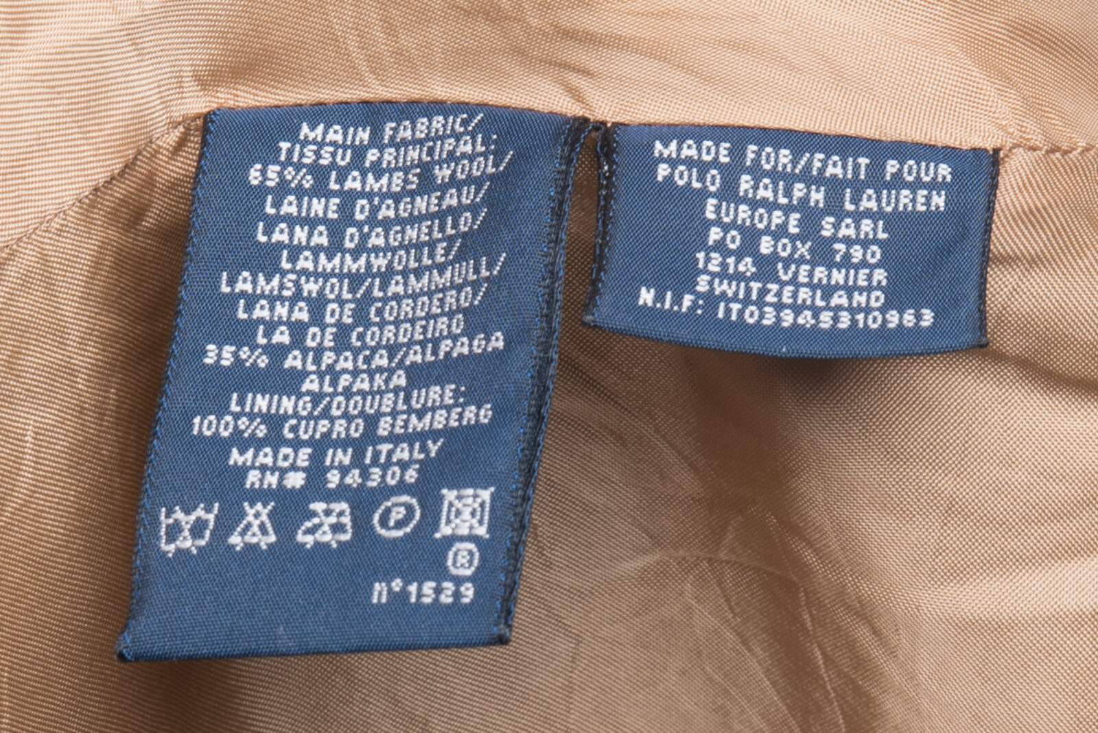 Żakiet tweedowy Ralph Lauren wełna/alpaka 34/36 (XS/S)