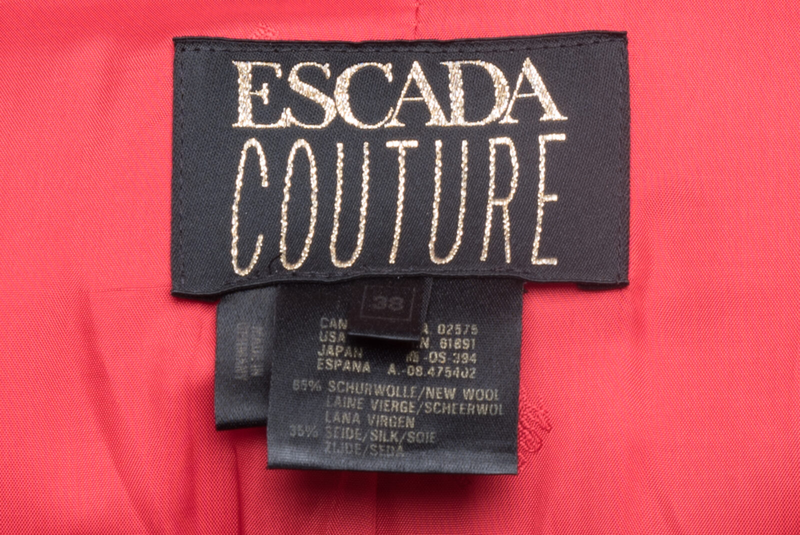 Żakiet Escada Couture wełniany vintage lata 80-te 38 (M)