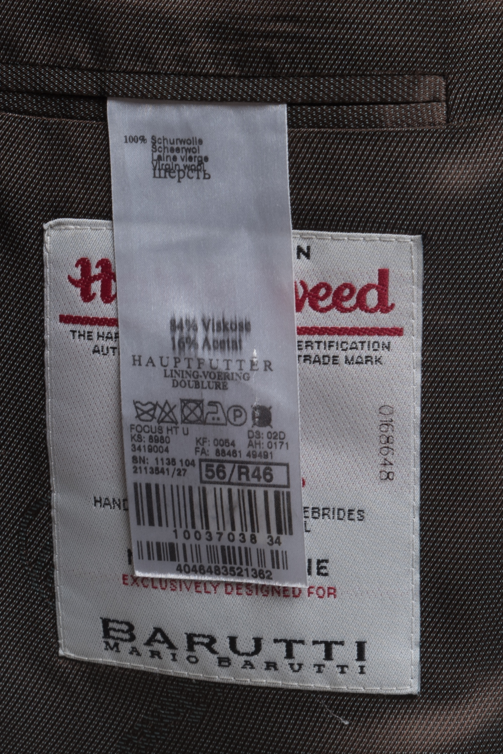 Marynarka Harris Tweed Mario Barutti 56/46R (XL)