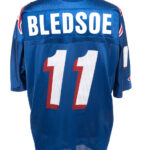 Koszulka z ligi futbolu amerykańskiego NFL Champion New England Patriots Drew Bledsoe 11  M/L