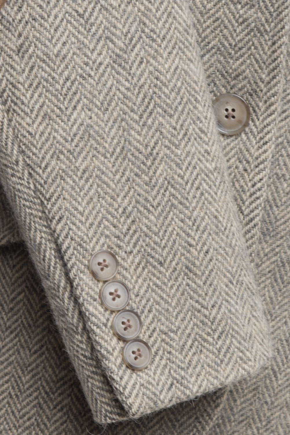 Żakiet tweedowy Ralph Lauren wełna/alpaka zamszowe łaty 36 (S)