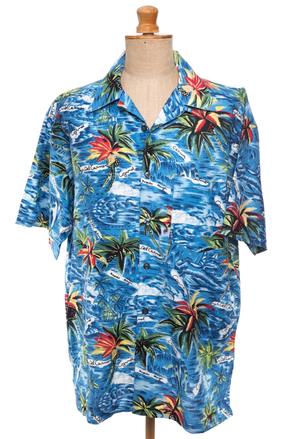 Koszula hawajska vintage lata 90-te bawełna L/XL