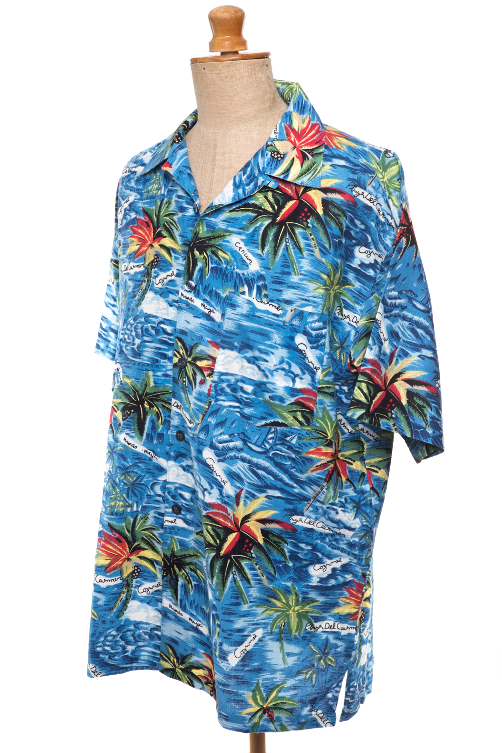 Koszula hawajska vintage lata 90-te bawełna L/XL