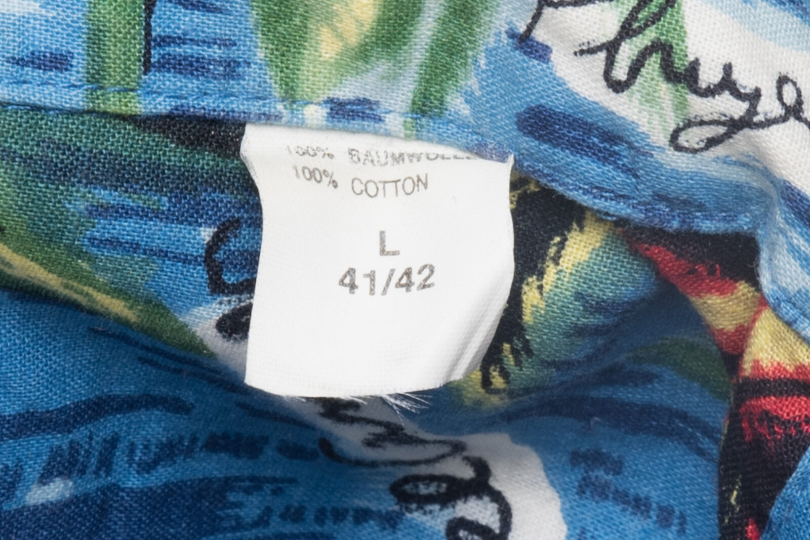 Koszula hawajska vintage lata 90-te bawełna L/XL