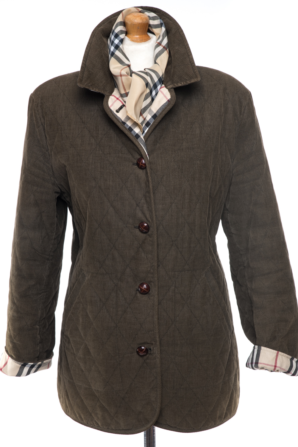 Kurtka Burberry London pikowana sztruksowa 40 (L)